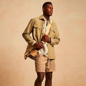 Banana Republic Mens Linen Blend Easy Shorts 9" Light Sand Dune XL New w/tags